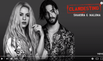 shakira y maluma clandestino