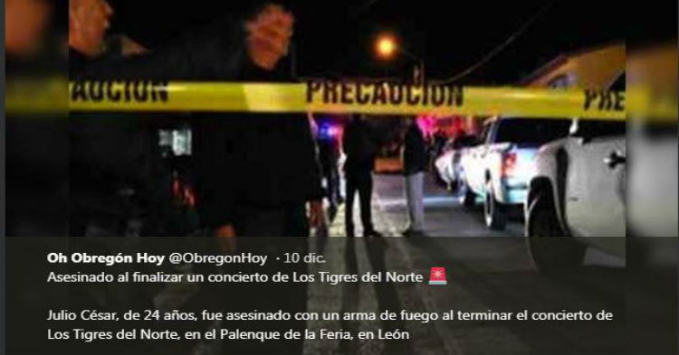 El fallecido corresponde al nombre de Julio Cesar, de 24 años de edad