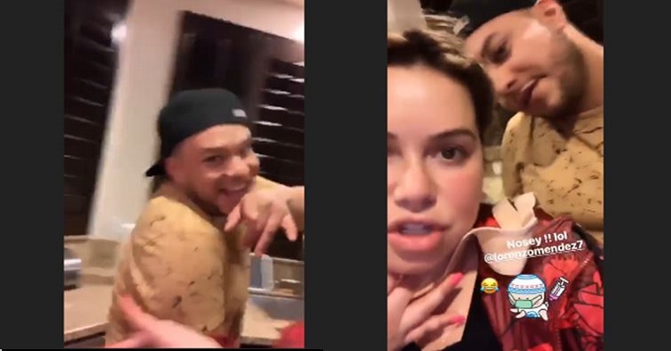 Su prometido Lorenzo Méndez, bromeó diciéndole que se colocaba eso en el cuello para esconder sus chupetes