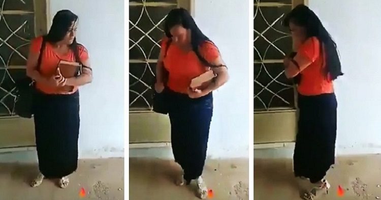 Testigo De Jehová Es Capturada Bailando Cumbia Mientras Le Abren La Puerta
