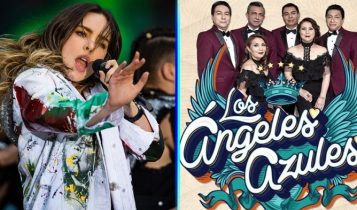Belinda graba video de su nueva cumbia junto a Los Ángeles Azules