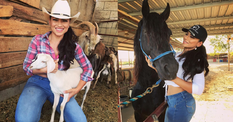 Alejandra Rojas creció rodeada de animales y de ahí surgió su amor por ellos, en especial por los caballos que la acompañan en sus presentaciones musicales