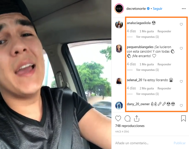 Las fans hicieron comentarios en favor de este nuevo tema Estás en tu derecho de Decreto Norte