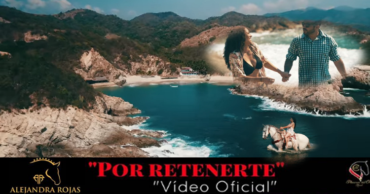 En un escenario paradisíaco Alejandra Rojas graba nuevo video musical “Por retenerte”.