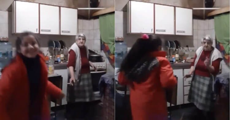 abuela Anna bailando canción de Daddy Yankee