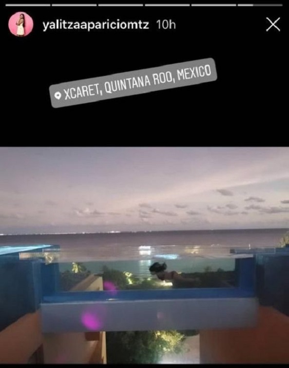Yelitza Aparicio disfrutó de las playas de Quintana Roo mientras lucía como una sensual sirena en bikini
