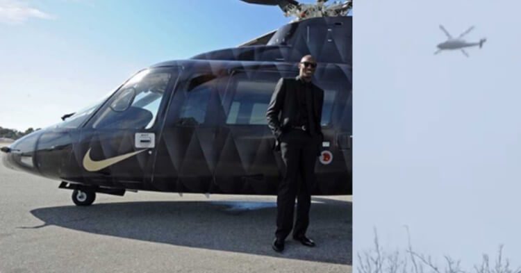 Kobe y su helicoptero