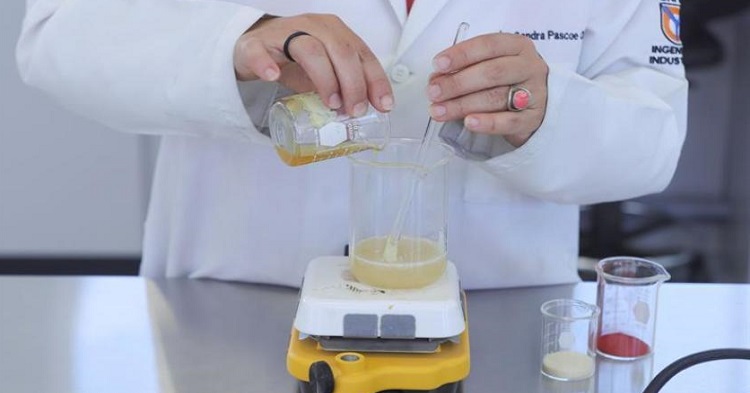 Pasos para la elaboración del plástico biodegradable con hojas de nopal