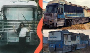 autobús de Rigo Tovar abandonado