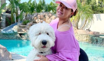 Chiquis Rivera y su perro Pancho