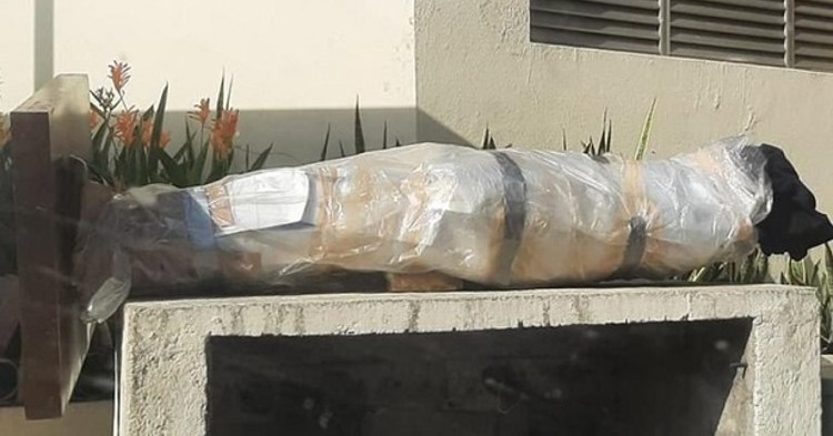 Estatua caìda de Eugenio Derbez