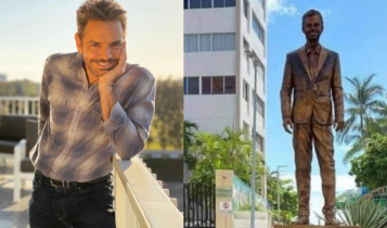 Eugenio y su estatua