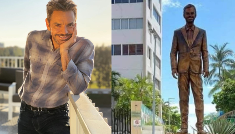 Eugenio y su estatua