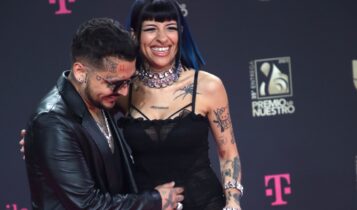 Christian Nodal y Cazzu bebe