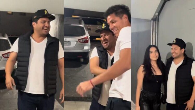 julion alvarez llega a fiesta particular de sorpresa