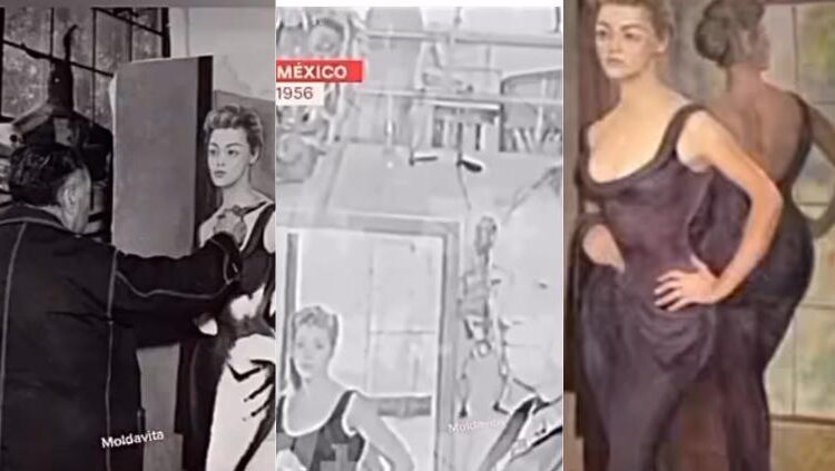 Digo rivera pintando a silvia pinal